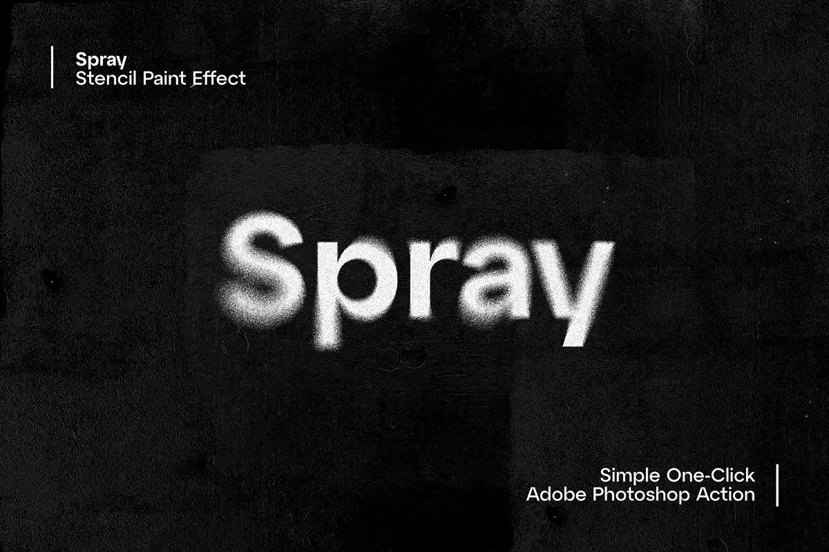 Spray-Stencil Spray Paint Effect
