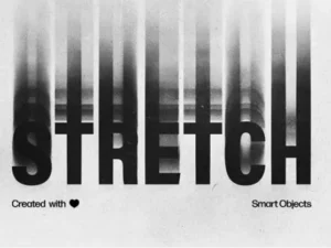 stacked motion text effect mockup