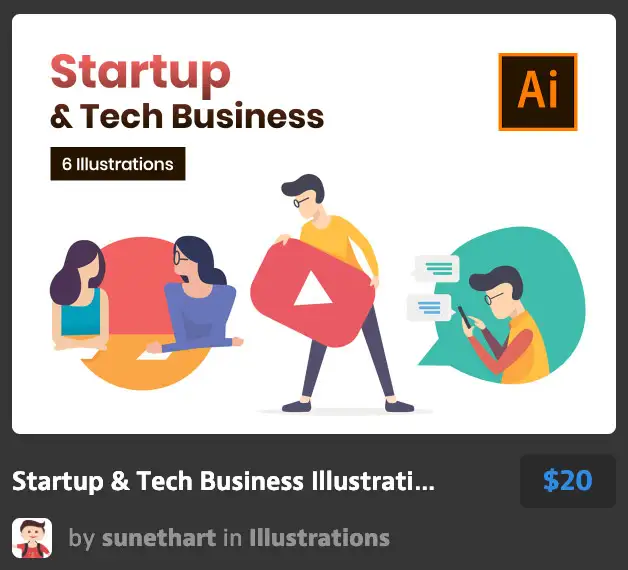 Startup & Tech Business Illustrations