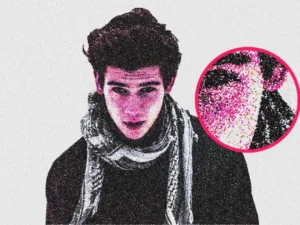 stipple illustration photo effect