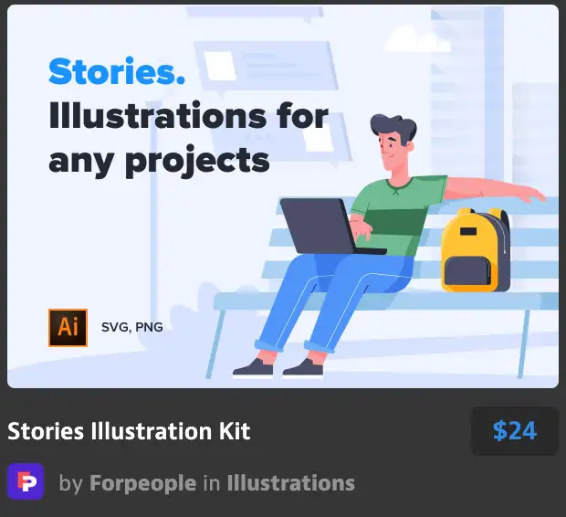 Stories Illustration Kit