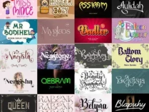 stylish elegant font bundle 100 fonts