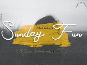 sunday fun handwritten font