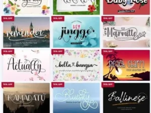 super special font bundle 65 premium fonts worth