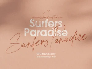 surfers paradise svg font collection by creativeqube