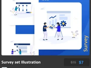 survey set illustration