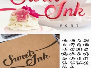 sweet ink calligraphy beautiful font