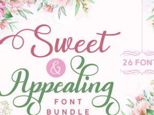 sweet and appealing font bundle