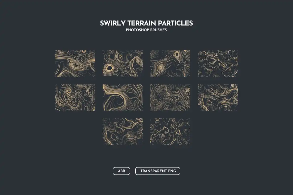 Swirly Terrain Particles Photoshop Brushes 9 swirly terrain particles photoshop brushes 1 9