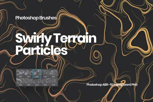 Swirly Terrain Particles Photoshop Brushes 8 swirly terrain particles photoshop brushes 8