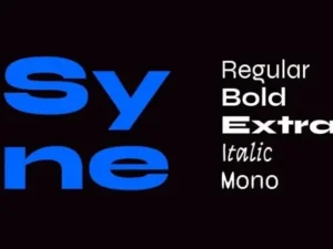 syne font family by bonjour monde