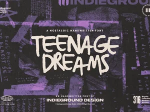 teenage dreams font