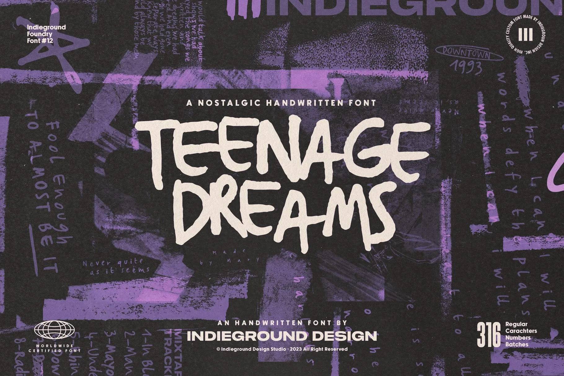 TEENAGE DREAMS FONT