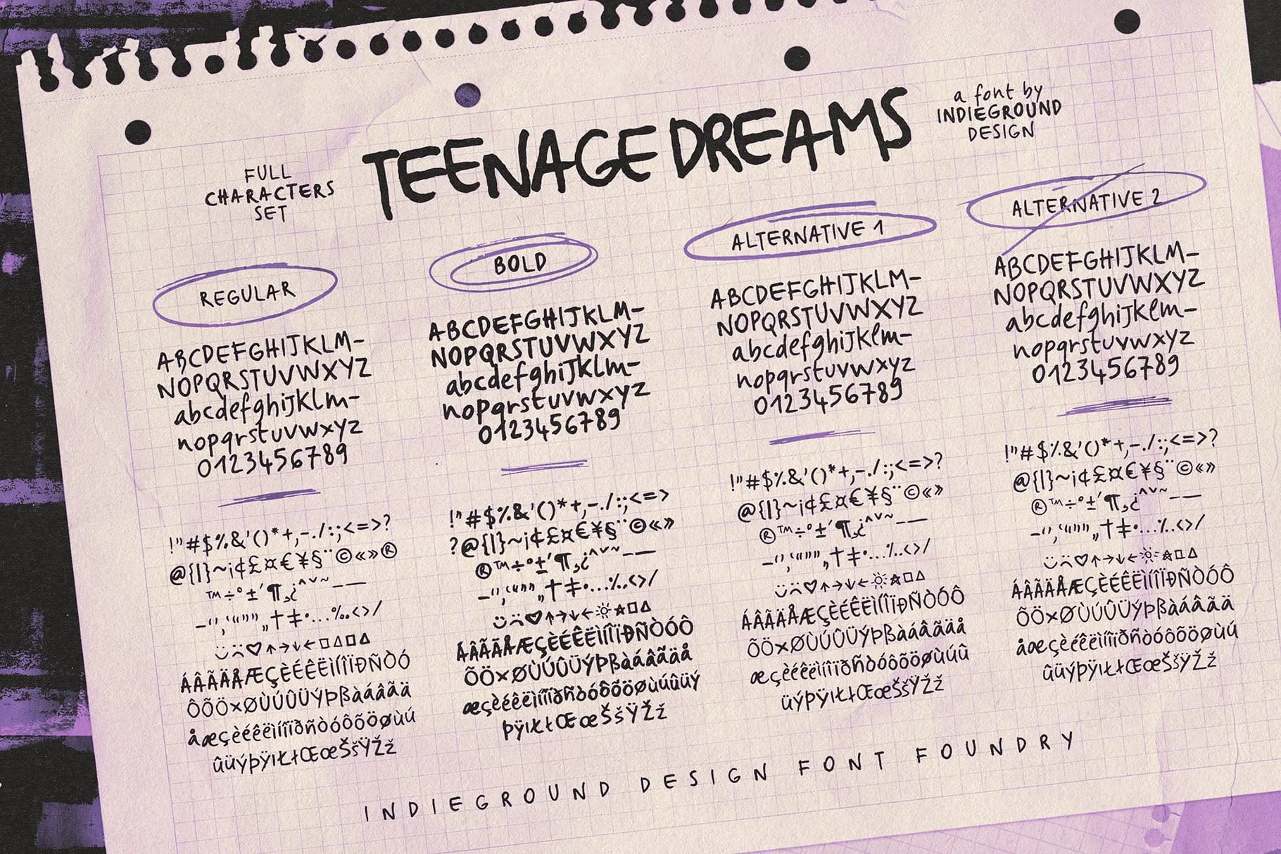 TEENAGE DREAMS FONT 8 teenage dreams font5