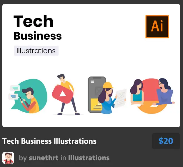 Tech Business Illustrations