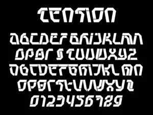 tension font by baptiste bernazeau