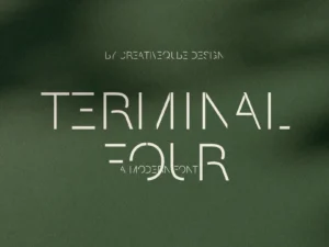 terminal four font by creativeqube