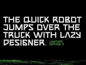 teroxia futuristic robotic font 2
