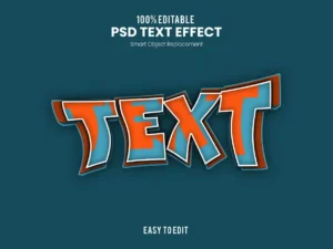 text bold and fun distorted cartoon text effect