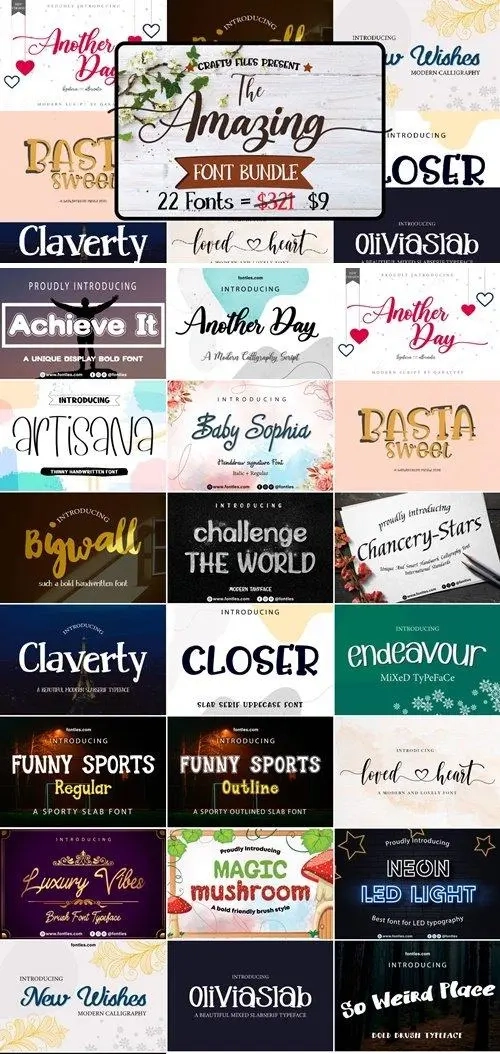The Amazing Fonts Bundle
