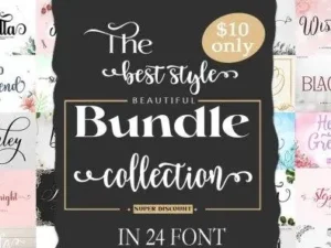 the best collection font bundle