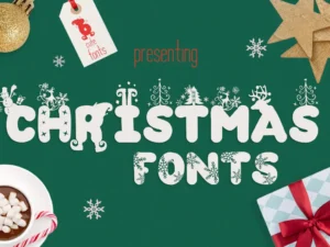 the christmas fonts bundle