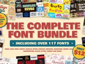 the complete font bundle