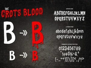 the crots font by alit design 2