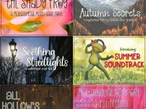 the first font bundle 6 premium fonts