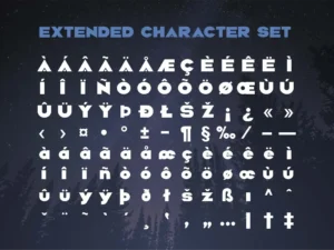 the forest sans serif bold otf font 2