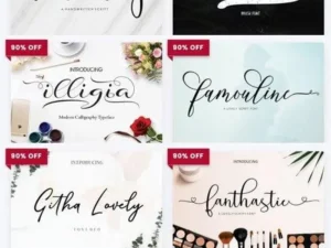 the golden 20 premium font collection