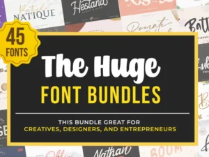 the huge font bundle