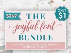 the joyful font bundle