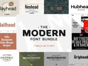 the modern font bundle
