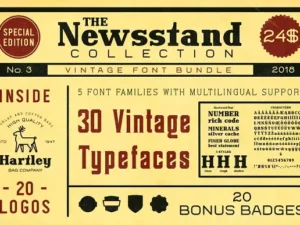 the newsstand font collection