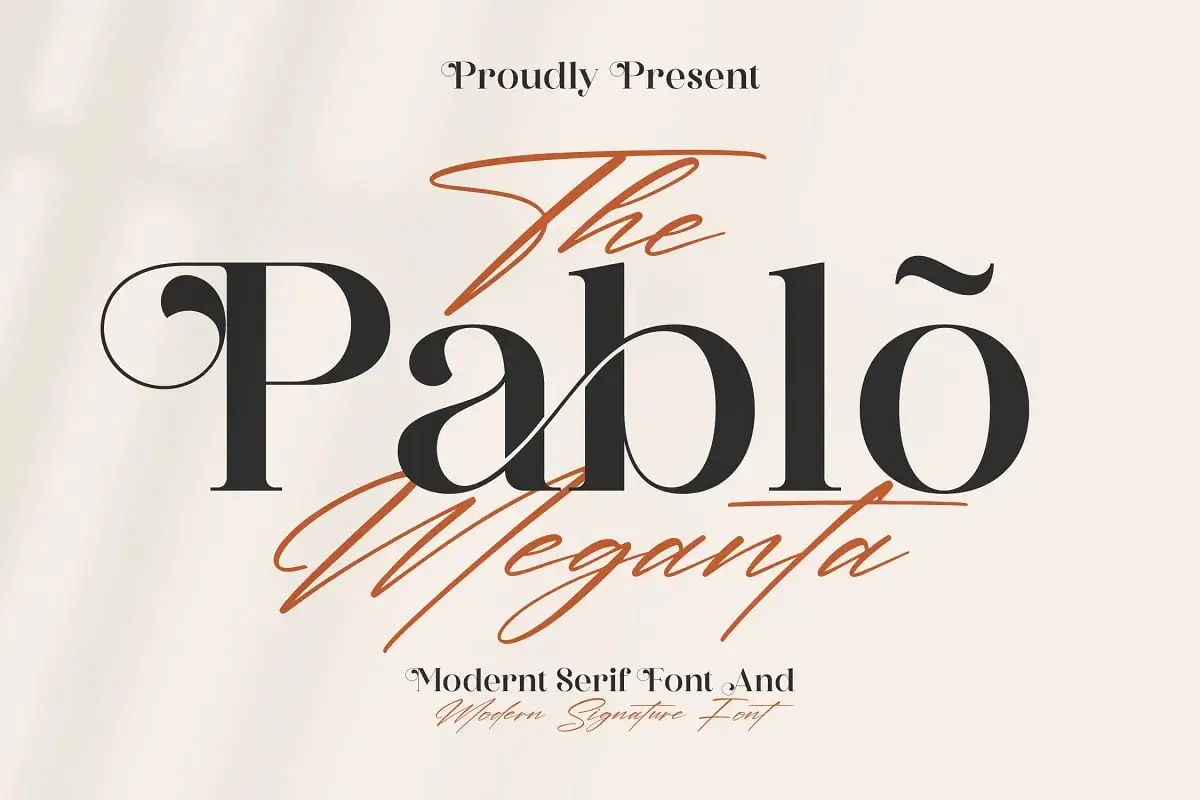 Pablo Meganta 字体双人组