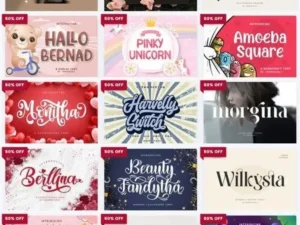 the square font bundle 38 premium fonts 2