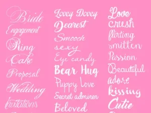 the ultimate list of love fonts