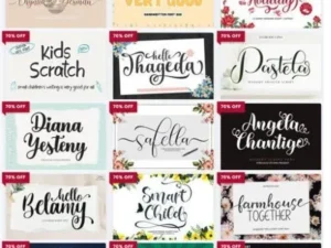 the versatile font bundle 110 fonts in 61 premium typefaces