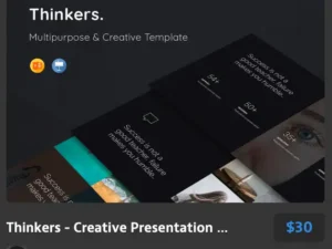 thinkers creative presentation template