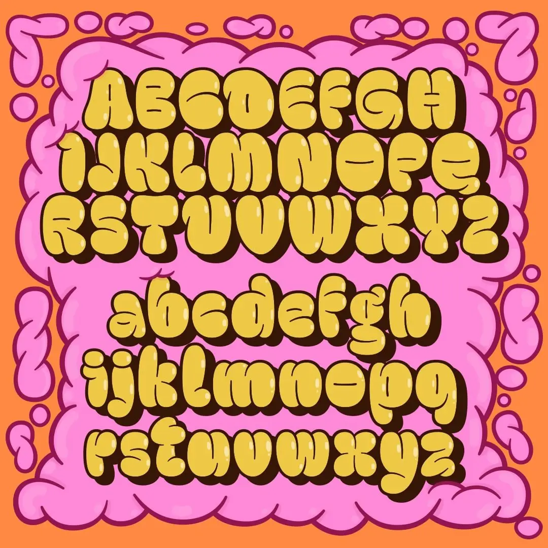 Throwup Font 5 throwup font