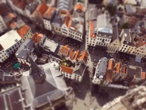 tilt shift lens effect