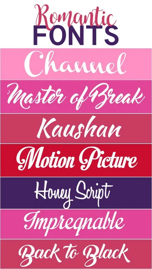 Top 20 Valentines Day Fonts