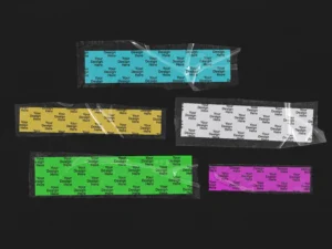 transparent adhesive tape mockup