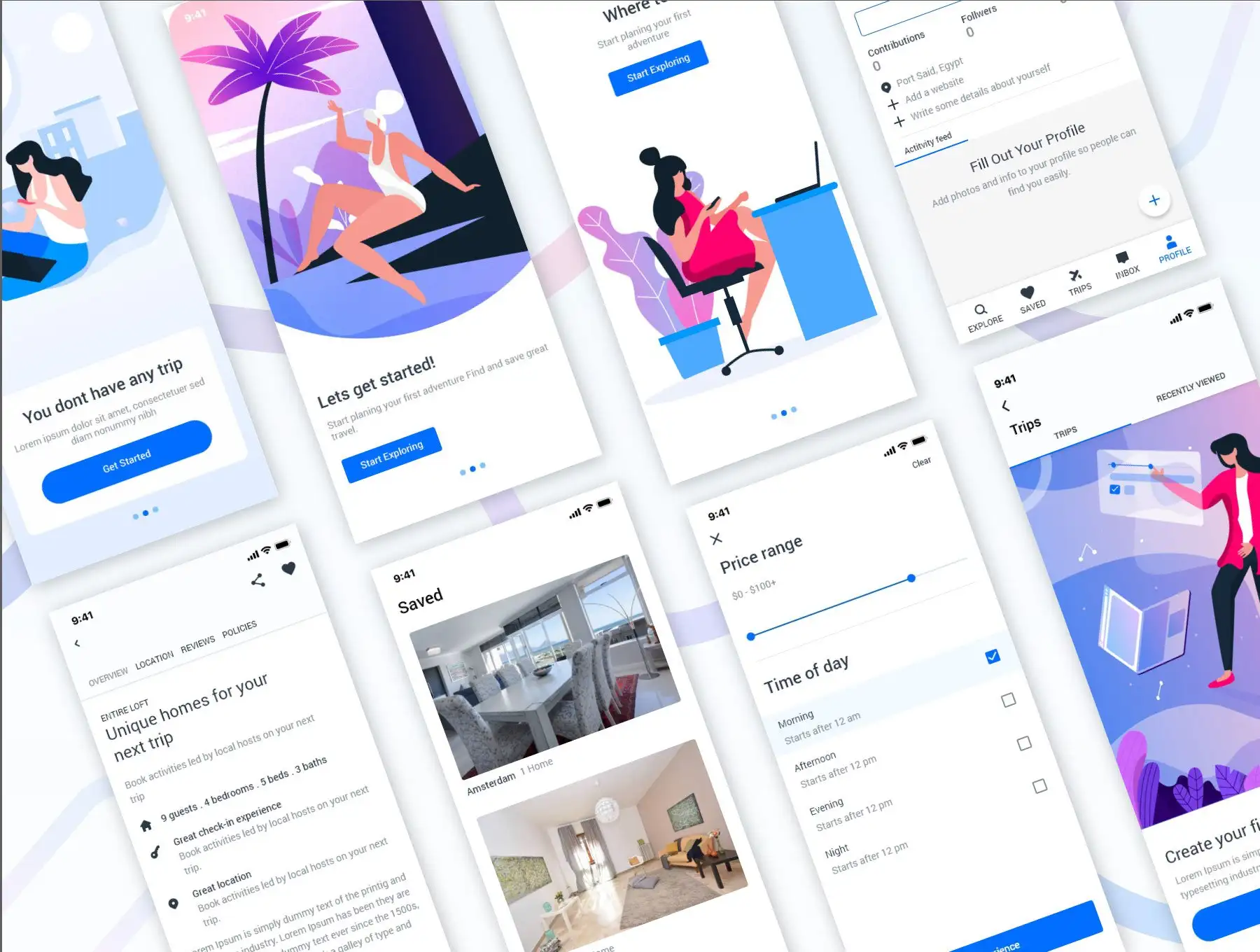 Travel & Booking UI kit 7 travel booking ui kit5