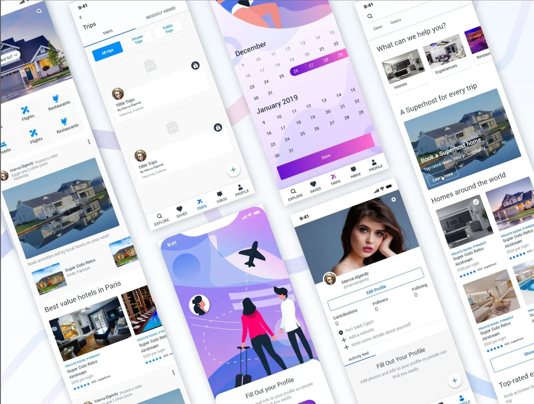 Travel & Booking UI kit 8 travel booking ui kit6