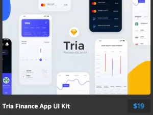 tria finance app ui kit
