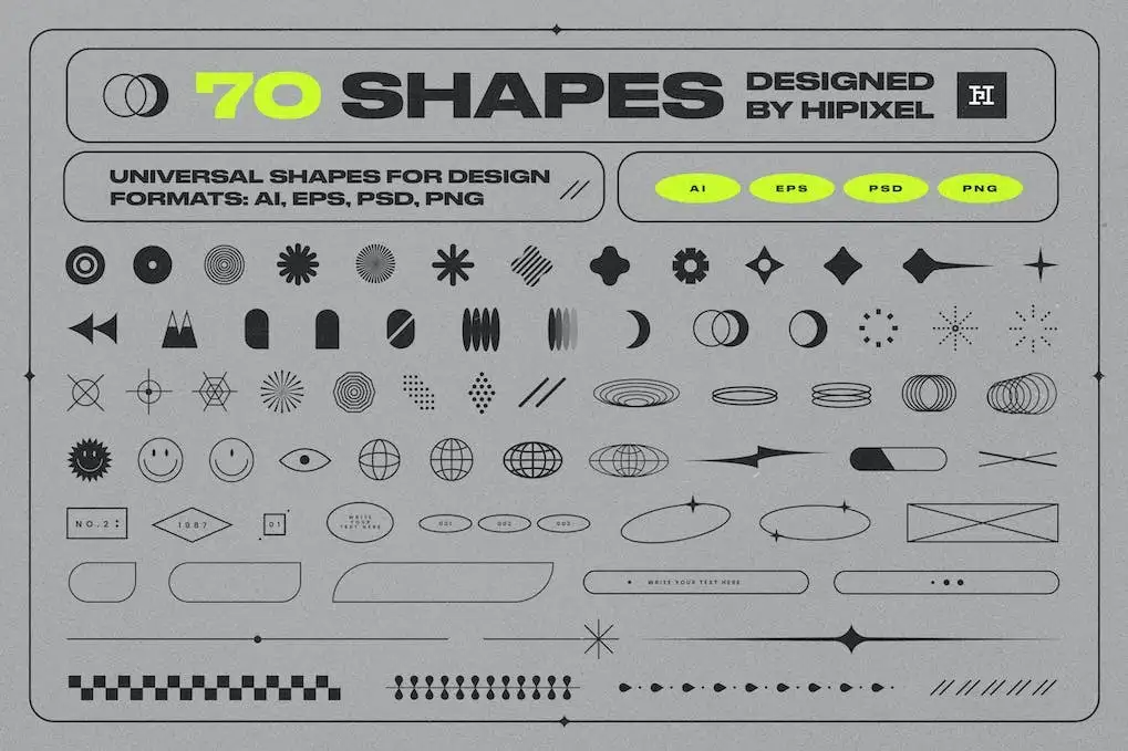 Universal Shapes for Designers