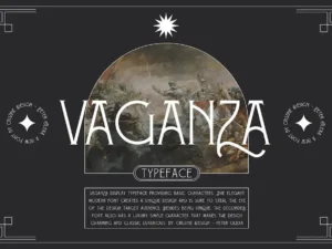 vaganza vintage serif font