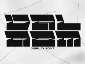 valasm display font demo by julpik